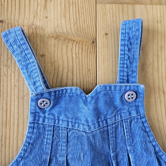 VINTAGE LACOSTE (IZOD) Toddler light blue corduroy dress - Picture 3 of 5